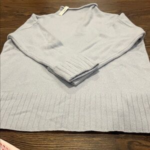 Madewell Women's Light Blue  Cashmere blend Sweater NWT Size XS Oversized